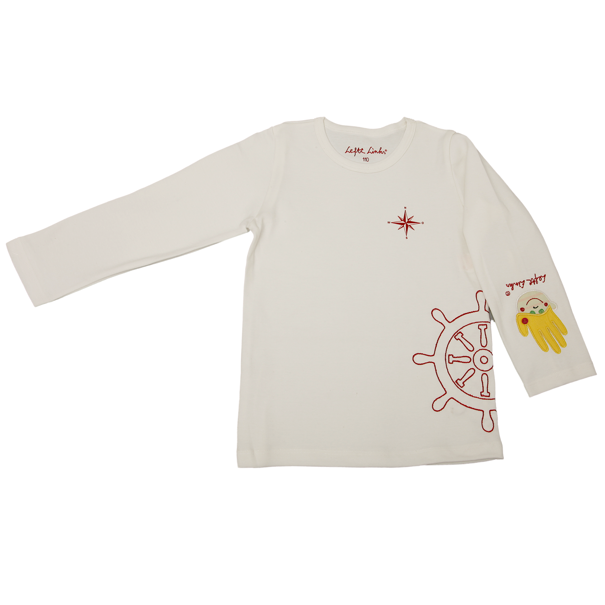 Kinder Longsleeve „Kompass & Steuerrad“