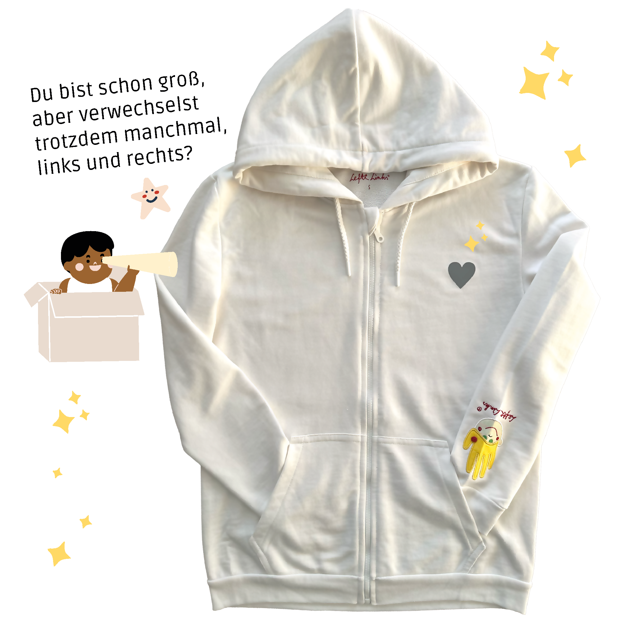 Erwachsenen Hoodie „Lefti Links“