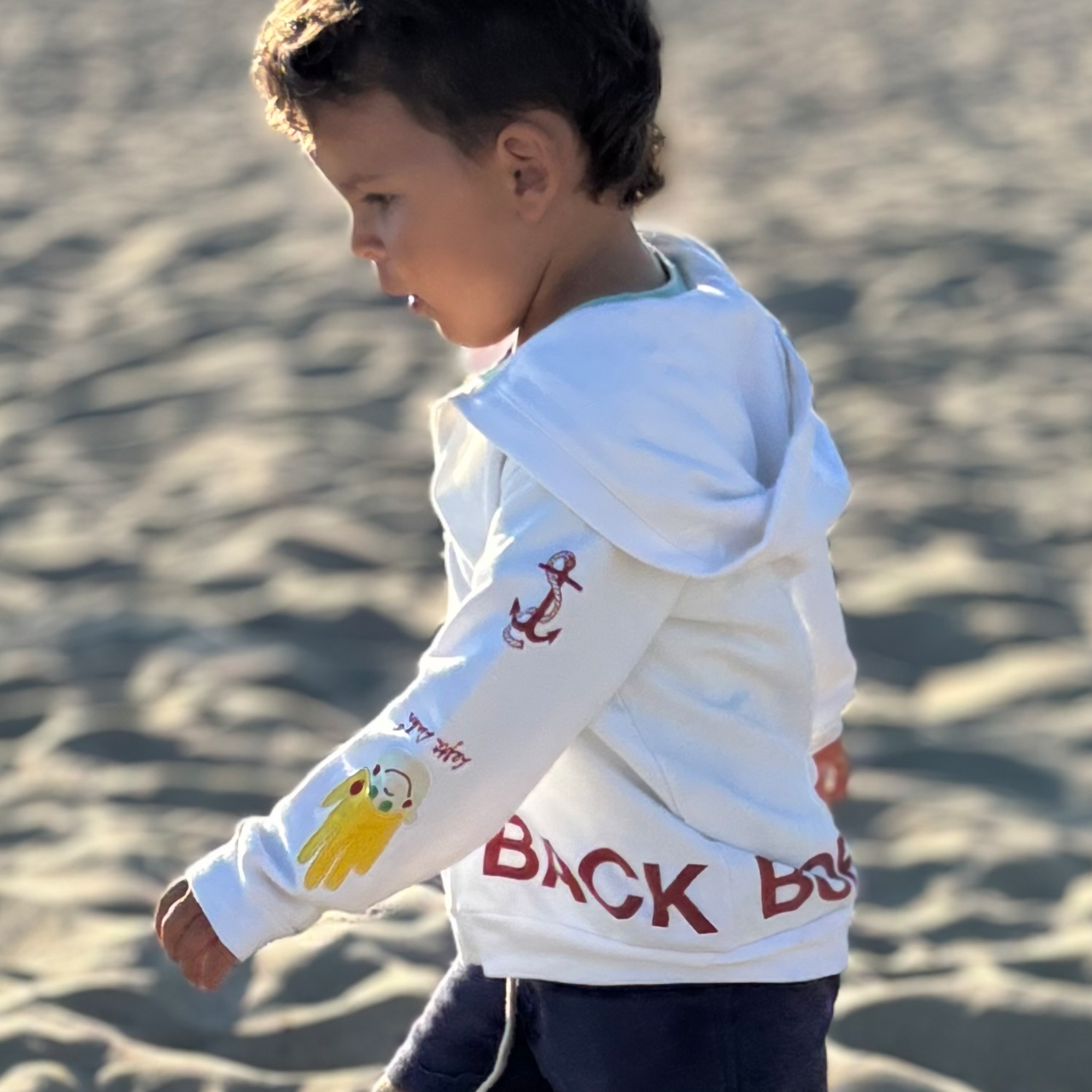 Kinder Hoodie Jacke „Steuerbord & Backbord“