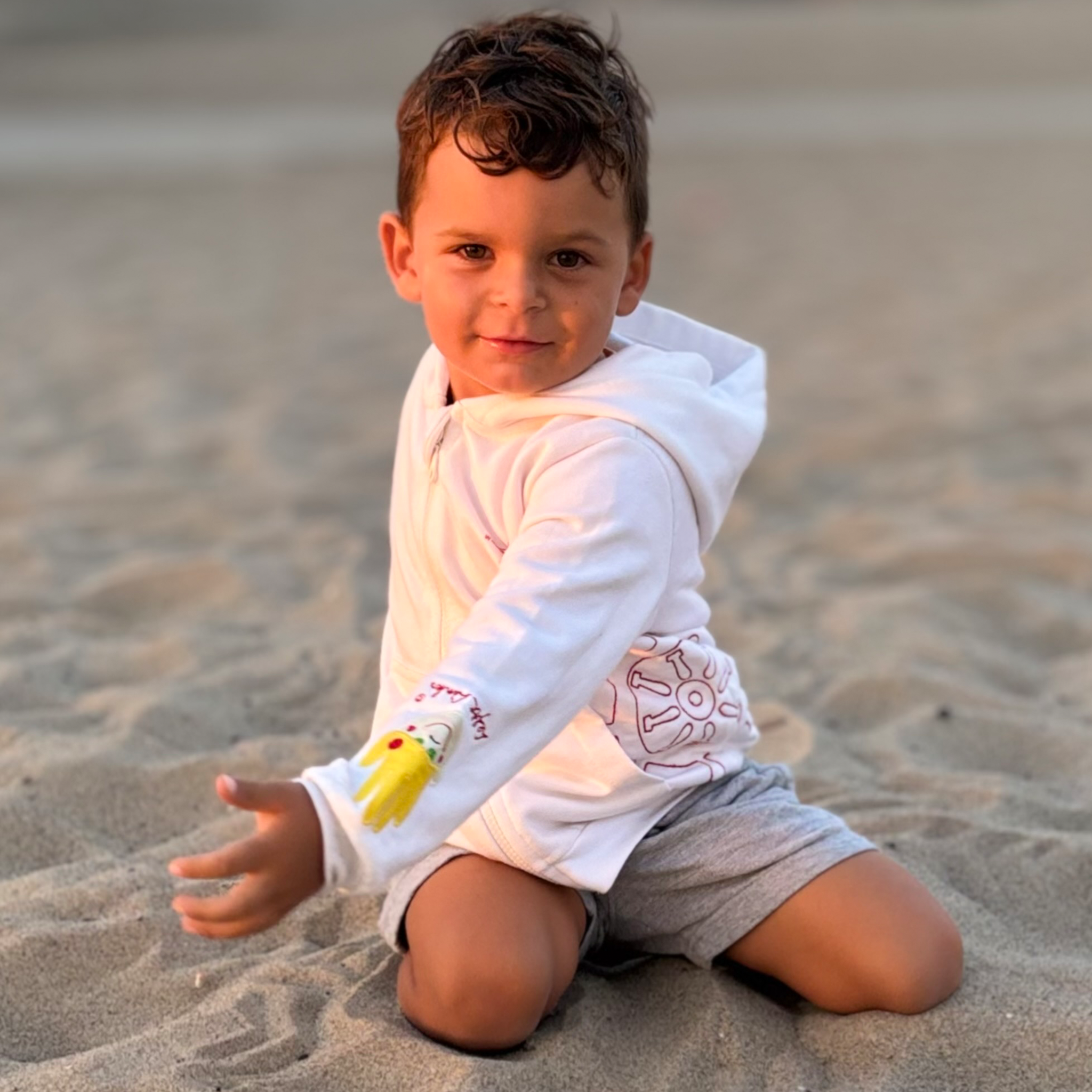 Kinder Hoodie Jacke „Kompass & Steuerrad“