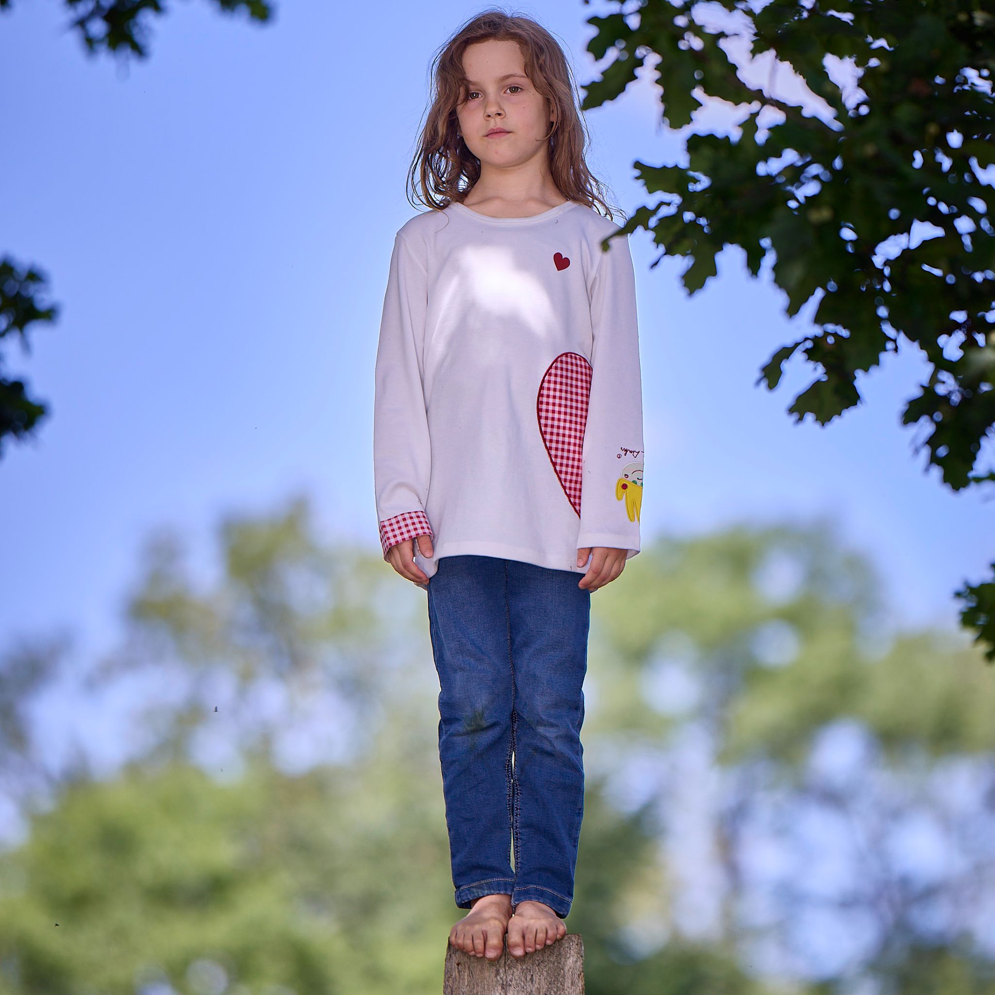 Kinder Longsleeve „Herzklopfen“